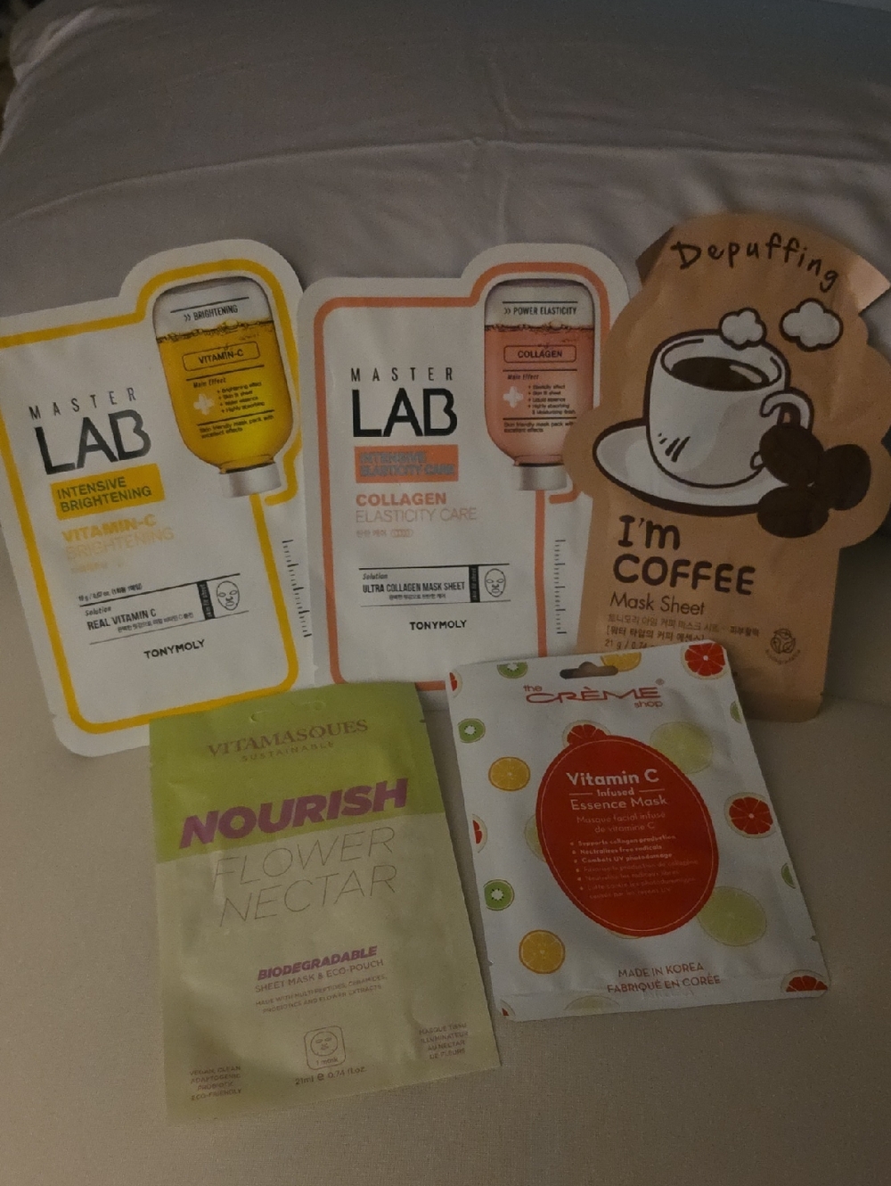 Master Lab Collagen & Vitamin C Sheet Mask Duo - Yellow & Peach